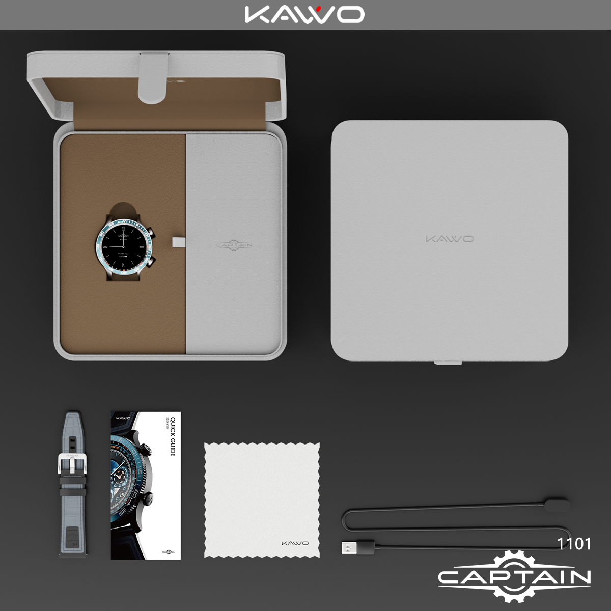 KAVVO Captain One - Titanium Silver