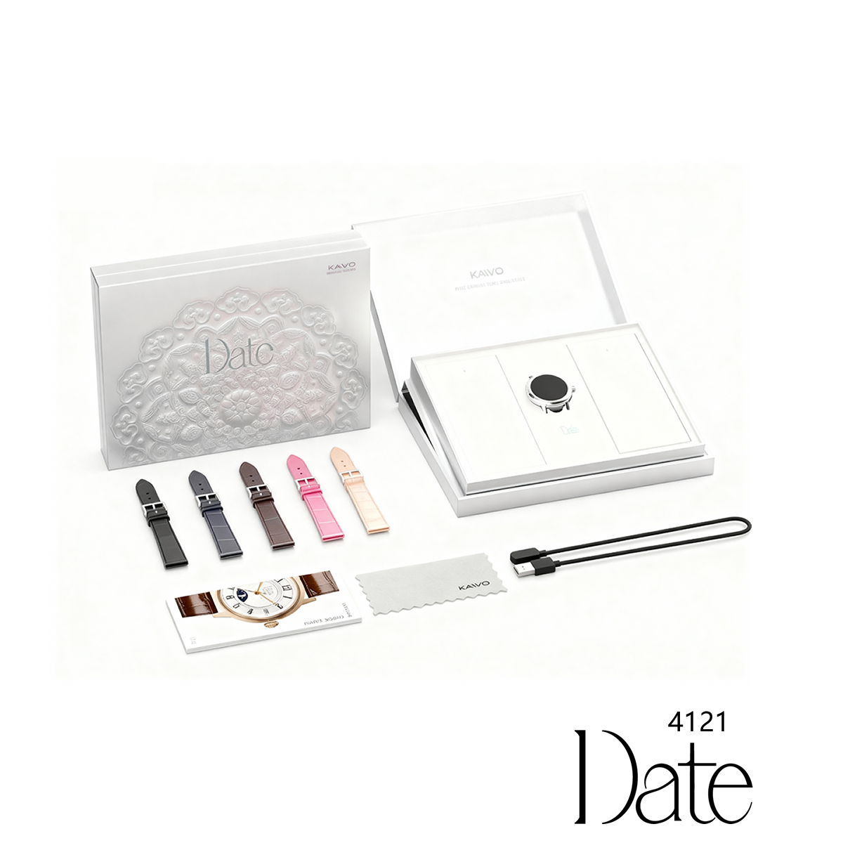 KAVVO Date - White Gold - Luxury Giftbox