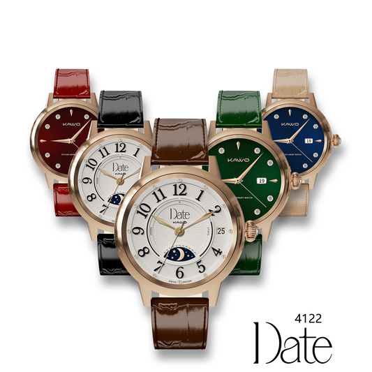 KAVVO Date - Pink Gold - 18K Gold Plated - Luxury Giftbox