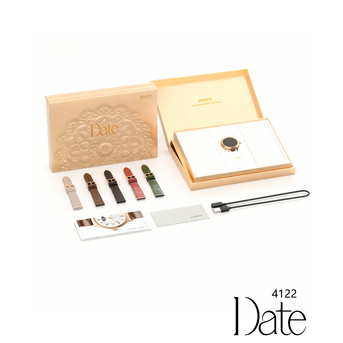 KAVVO Date - Pink Gold - 18K Gold Plated - Luxury Giftbox